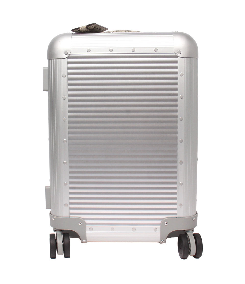 Gucci FMilano Carry Case GG Supreme Canvas Leather Carry On Suitcase Silver